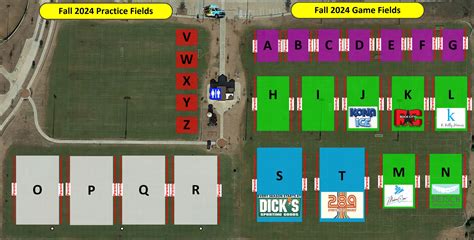 Practice And Game Fields