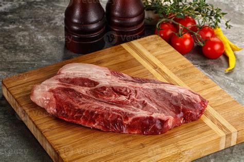 Premium Photo Raw Beef Chuck Roll Steak For Grill
