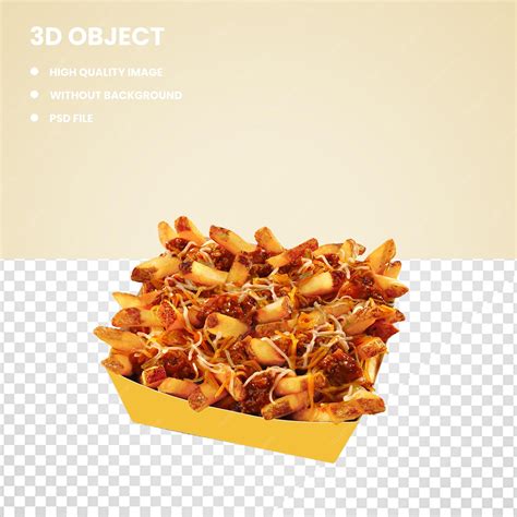 Premium Psd French Fries Chili Con Carne