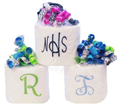 Preppy Personalized Monogrammed Toilet Paper Monogrammed Tp Decorative Purposes Only Only Top Sheet Monogrammed For Display Only Etsy