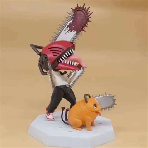 Promo Wcf Chibi Denji Chainsaw Man With Dog Podium Cute Statue Figure