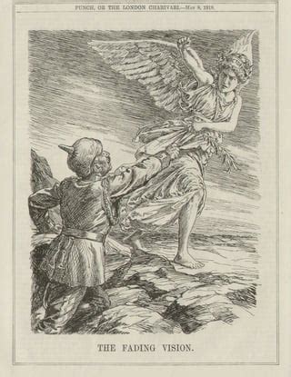 Punch Almanack 1918 First World War Germany The Fading Vision