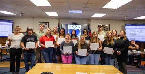 Putnam Student School Board Members Recognized At Fall District Meeting Education Herald Citizen Com