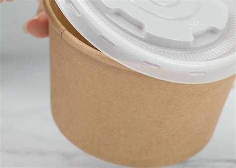 Recyclable Kraft Paper Bowls Customized Small Paper Soup Bowls With Lids Recyclable Kraft Paper Bowls Customized Small Paper Soup Bowls With Lids