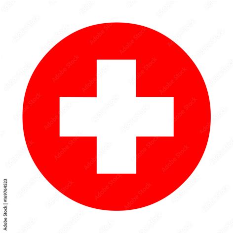 Red Box With White Cross Logo Logodix