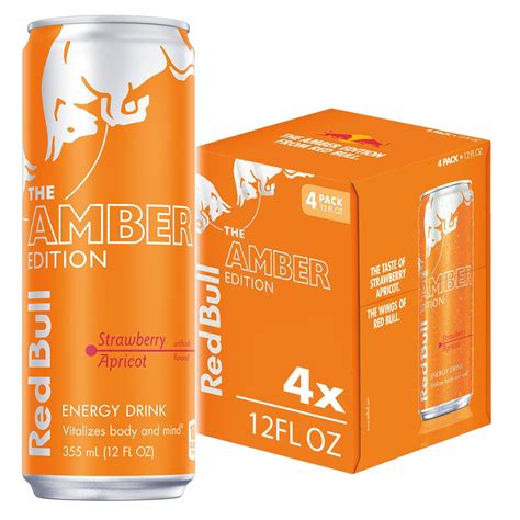 Red Bull Amber Edition Energy Drink Strawberry Apricot Shop Sports