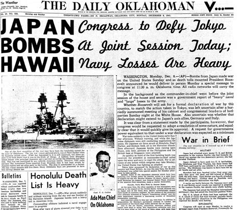 Remembering Pearl Harbor 10 Front Pages Following The Attack On Pearl