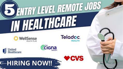 Remote Entry Level Healthcare Jobs Now Hiring Jan 2026