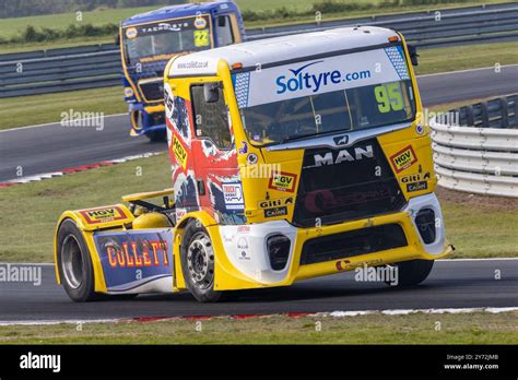 Richard Collett In His Man Tgx During The 2023 British Truck Racing