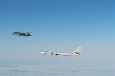 Russian Bomber Intercepted By F 35 Jet Off Us Coast Video Newsweek
