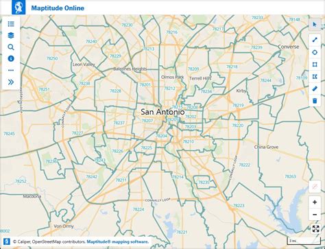 San Antonio Zip Code Map Map Of San Antonio Zip Codes