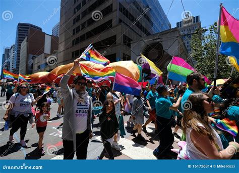 San Francisco Pride Parade Commitee Banner Editorial Image
