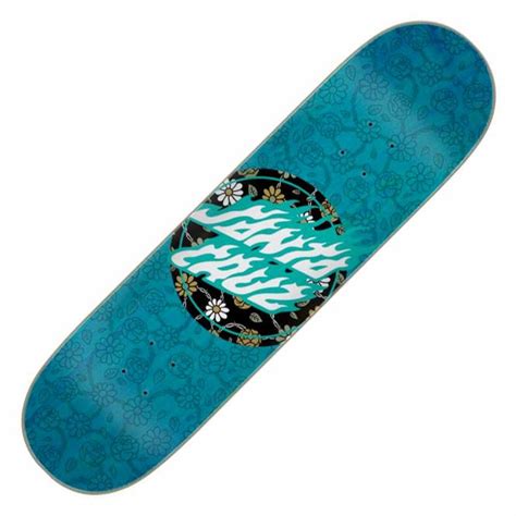Santa Cruz Skateboards Floral Flame Dot Skateboard Deck 8 25