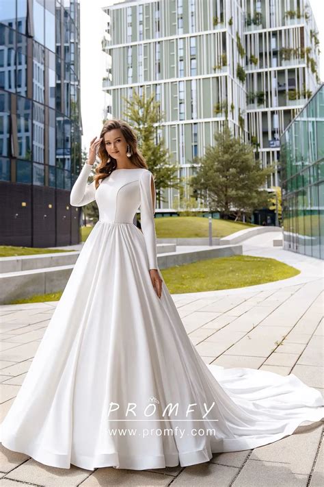 Satin Wedding Gown With Sleeves: Elegant Choices for Your Special Day