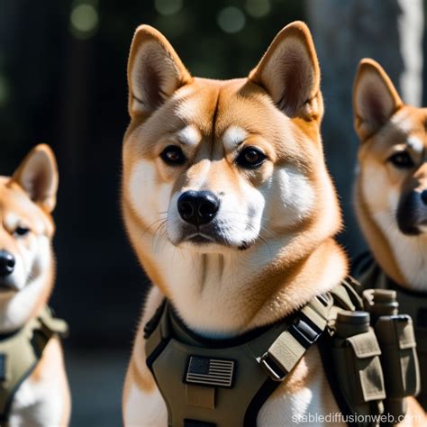 Seal Team 6 Members As Shiba Inus Stable Diffusion Online