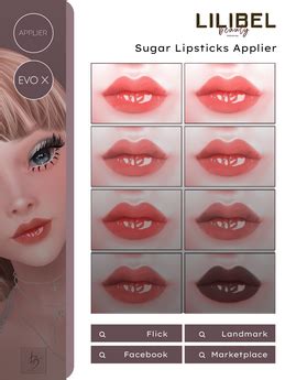 Second Life Marketplace Lb Sugar Lipsticks Applier Evox