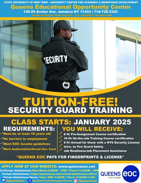 Security Guard Training Program Suny Queens Educational Opportunity Center Security Guard Training Program Suny Queens Educational Opportunity Center
