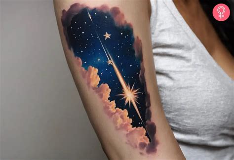 Cosmic Minimalists: Shooting Star Tattoo Ideas For Celestial Dreamers