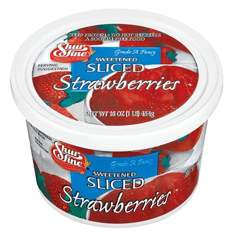 Shurfine Frozen Sliced Strawberries 16Oz Delivered In As Fast As 15 Minutes Snap Ebt Eligible Gopuff