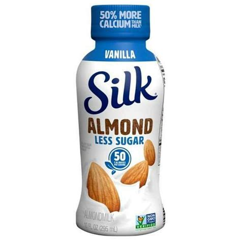 Silk Unsweetened Vanilla Almond Milk 10 Fluid Ounce Aseptic 12 Per