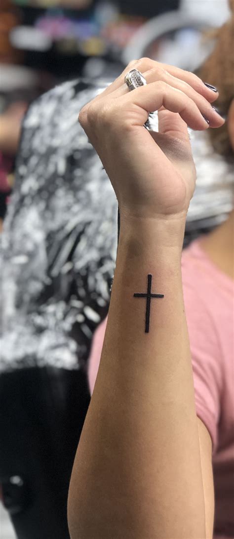 Small Cross Tattoos On Wrist My Style Pinterest Small Cross