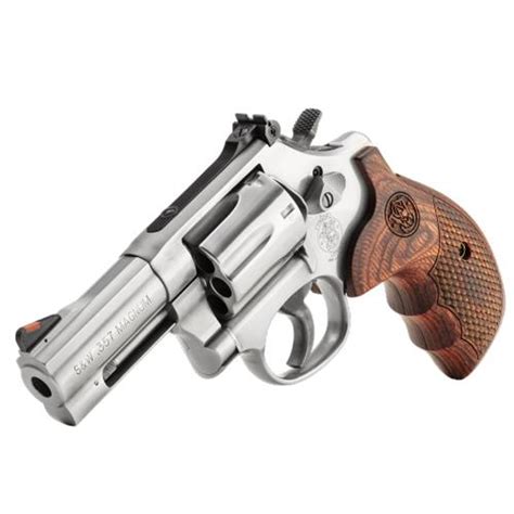 Smith Wesson 686 Plus Deluxe 357 Magnum 3 Barrel Stainless Wood 7 Round Dance S Sporting Goods