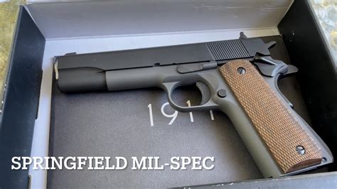 Springfield Mil Spec Comparison To A Real M1911a1 Youtube Springfield Mil Spec Comparison To A Real M1911a1 Youtube