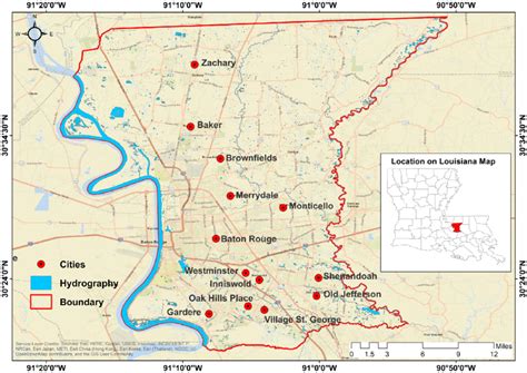 Study Area Map East Baton Rouge Parish And Its Population Has Download Scientific Diagram Study Area Map East Baton Rouge Parish And Its Population Has Download Scientific Diagram