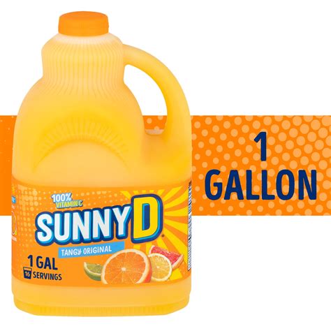 Sunny D Tangy Original Orange Juice Drink 1 Gallon Water Butlers
