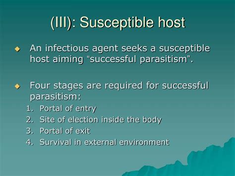 Susceptible Host Definition Healthcare