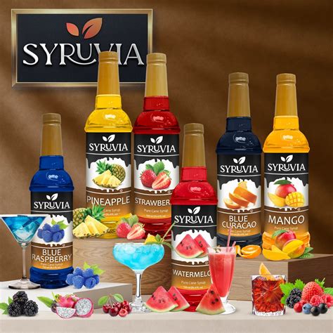 Syruvia Blue Raspberry Syrup For Drinks Desserts Amp More Only 7 99