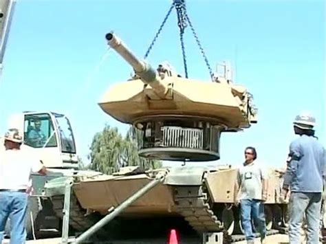 Taking The Turret Off The M1a1 Abrams Tank Youtube