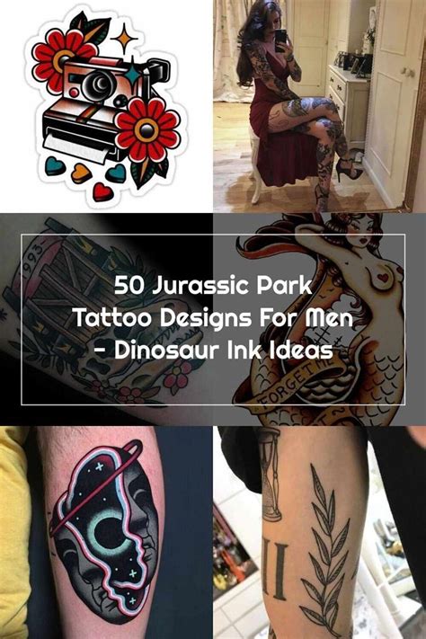 Tattoo New School 50 Jurassic Park Tattoo Designs For Men Dinosaur