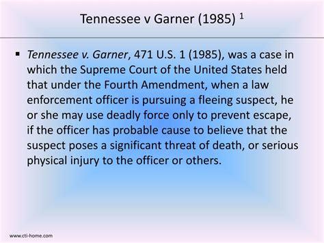 Tennessee v Garner: Unpacking Legal Impact and Ethical Debates