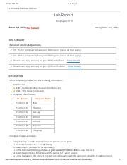 Testout Labsim 10 Pdf 11 18 22 7 53 Pm Testout Labsim Lab Report Your