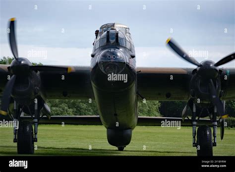 The Avro Lancaster Is A British Second World War Heavy Bomber Stock