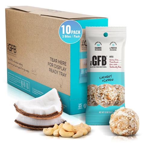 The Gfb Coconut Cashew Irf13 Protein Bites Gluten Free Plant Based The Gfb Coconut Cashew Irf13 Protein Bites Gluten Free Plant Based