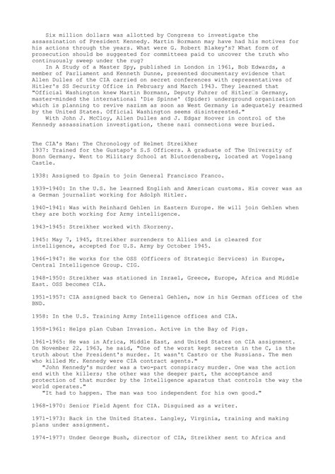 The Nazi Connection To Jfk Assasination Txt The Nazi Connection To Jfk Assasination Txt