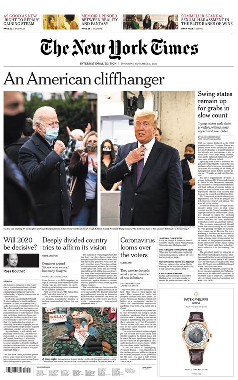 The New York Times Front Page