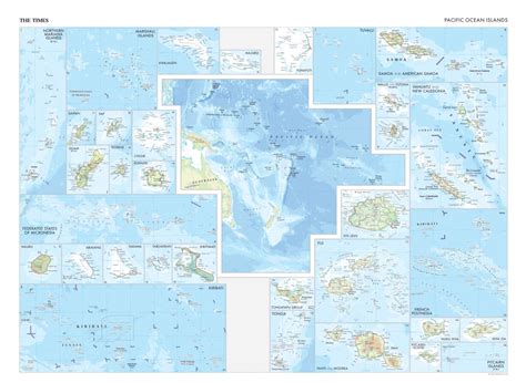 The Times Map Of The Pacific Ocean Islands By Times Maps Avenza Maps