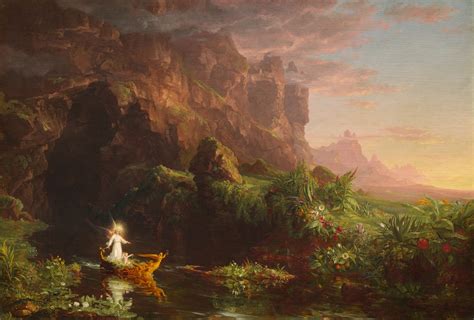 The Voyage Of Life Childhood By Thomas Cole 1842 By Thomas Cole