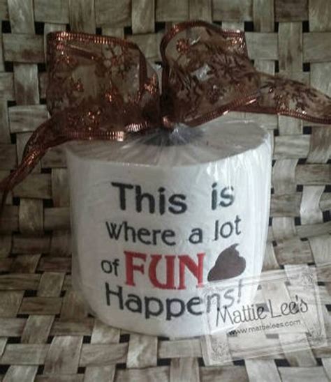 This Is Where Alot Of Fun Monogrammed Toilet Paper Gag Gift This Is Where Alot Of Fun Monogrammed Toilet Paper Gag Gift