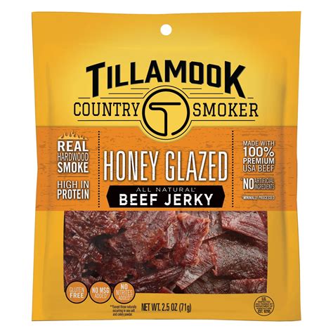Tillamook Country Smoker Honey Glazed Beef Jerky 8 Oz Fry S Food Stores