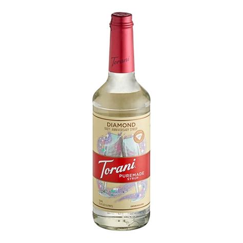 Torani Diamond Flavoring Syrup 750 Ml Glass Bottle
