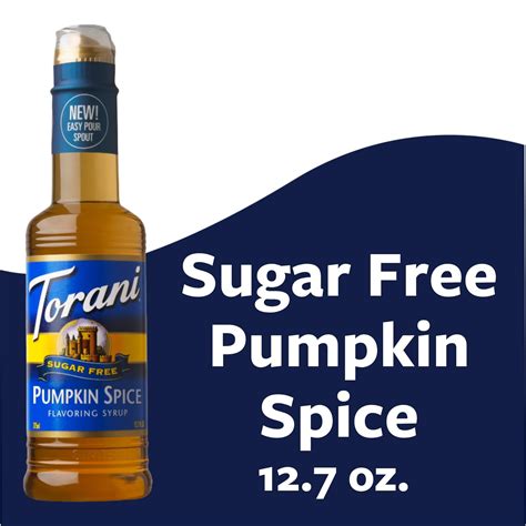 Torani Sugar Free Pumpkin Spice Syrup Zero Calorie Coffeehouse Syrup 12 7 Oz Walmart Com