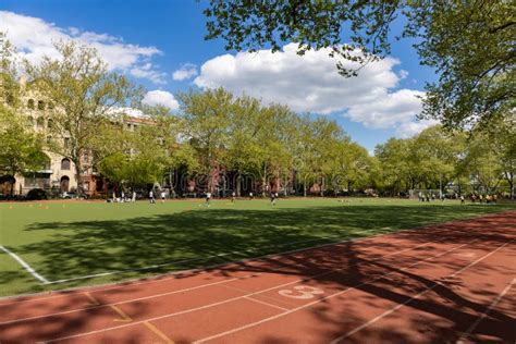 Track And Field At Thomas Jefferson Park In East Harlem Of New York