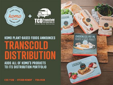 Transcold Distribution A Unilever Master Distributor Adds Komo Plant Based Foods To Its Distribution Portfolio Transcold Distribution A Unilever Master Distributor Adds Komo Plant Based Foods To Its Distribution Portfolio