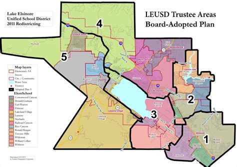 Trustee Areas Amp Maps Board Lake Elsinore Unified School District