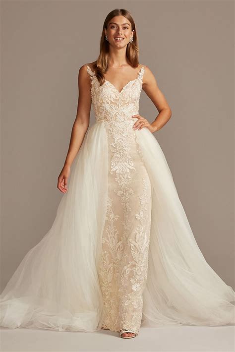 Trendy Tulle Overskirt Wedding Dress Ideas