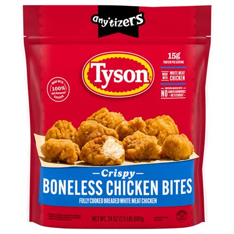 Tyson Any Tizers Aged Cheddar Black Pepper Popcorn Chicken 11 Oz Delivery Near Me Doordash